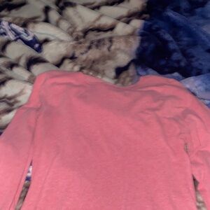 Hanes Pink Comfort Long Sleeve Shirt